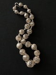 Старовинне срібне намисто, в техніці філігрань (срібло 800 пр, вага 42 гр), фото №11