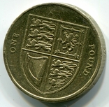 1 фунт 2008 Англія Велика Британія, фото №3