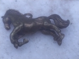 Конь Лошадь коллекционная миниатюра статуэтка бронза брелок, фото №4