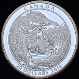 20 Доларів 2016 Ведмідь Грізлі 1oz, Канада Унція, фото №2