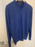 Мужской пуловер, Чоловічий пуловер, темно синій светр ZARA, фото №3