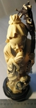 Лу Сін зі слонової суцільної кістки 538 гр,клеймо., фото №13