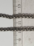 Цепочка серебро 925 проба. Плетение - бисмарк. Длина 60 см. Вес 19.3 г., фото №5