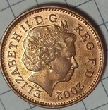 Великобритания 1 пенни 2002, фото №2
