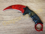Нож керамбит Blood Red с чехлом CS:GO, фото №3