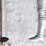 Старовинна дерев'яна настінна табличка з клеймом Свинцевий лицар-солдат, фото №11