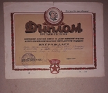Диплом ГТО ІІІ ст., 1951 г., волейбол Запорожье, фото №2