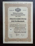 1000 рейхсмарок 1939г. 0991. Германия., фото №2