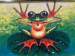 Картина Грошова Жабка. ( акварель, оргалит, художник Никитин. И.), фото №3