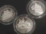 Монеты Набор Куба 10 песо 2000 г Корабль Парусник серебро 999 проба, фото №6