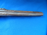 Дульнозарядный кремневый пистоль с инкрустациями серебра. копия, фото №13