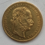 8 флоринів 20 франків 1887 Австро-Угорщина, фото №2