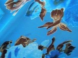 Платок палантин панбархат Цветы, большой 83 х 212 см., фото №9