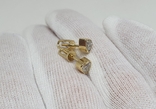Золотые серёжки с бриллиантами cvd 0.965 карат, фото №5