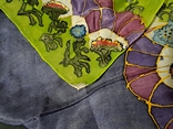 Тонкий шёлковый платок Meier Seide, ручная роспись, рисованный платок, роуль, 90/85 см, фото №4