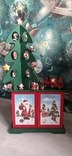 Рождественский деревянный настольный адвент-календарь Thomas Pacconi на 2004 год с украшен, numer zdjęcia 5