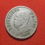 Гаити 50 сантимов 1908г., фото №3