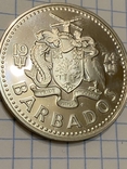 Барбадос 5 долларов 1974 серебро 31.1 грамм, фото №6