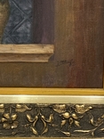 Картина в старовинній рамі "Соняшники" полотно, олія, Європа, фото №4