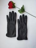 Стильні класичні шкіряні перчатки H&amp;M Швеція, фото №6