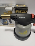 Паяльна лампа з п'єзо запалом ТМ VIROK 44V141 , для газових катріджів тип 200., фото №2