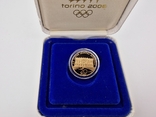 Золотая монета Олимпийские игры в Турине 2006 г. Палаццо Мадама, фото №9