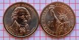 1 доллар США 2-й президент Дж.Адамс 2007 г, фото №2