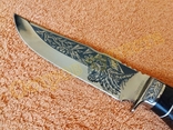 Нож охотничий тактический Пантера сталь 65х13 с чехлом, фото №6