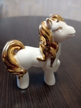 Фигурка керамика с позолотой Лошадь, фото №2