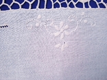 Салфетка овальная кремовая, вышивка, венецианское кружево, размер 27 х 80 см., фото №9
