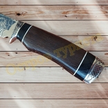 Нож туристический охотничий Скорпион сталь 65х13 с чехлом 27.5 см, фото №7