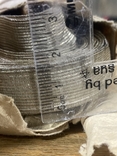 Галун белый металлизированный 15 мм. Заводской рулон 25 метров, фото №5