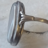 Кольцо с перламутром, 17,5 размер, фото №5