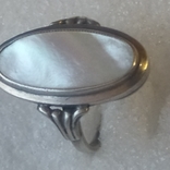 Кольцо с перламутром, 17,5 размер, фото №10