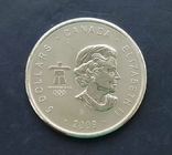 Серебряные 5 долларов 2009 г., Канада (31,4 г, 0.999), Громовая Птица. Олимп.игры Ванкувер, фото №3
