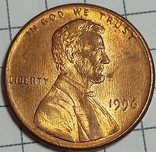 США 1 цент 1996, фото №2