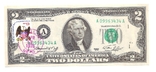 2 доллара США 1976 год спецгашение UNC, фото №3