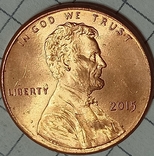 США 1 цент 2015, фото №2
