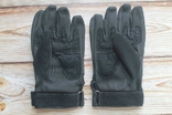 Тактичні рукавиці з закритими пальцями. Чорні (1470) L, фото №4