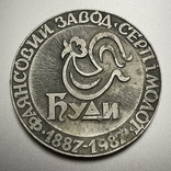 Медаль Буды. 100 лет фаянсовый завод. Харьков, фото №2