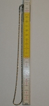 Цепочка бело-золотая 18КGP, фото №8