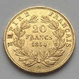 20 франков 1854 г. Франция, фото №3