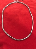Серебряная цепочка (новая) оксидированая, фото №2