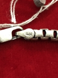 Серебряная цепочка (новая) оксидированая, фото №4