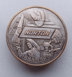 США 1985 рік Номерна пам'ятна медаль до сторіччя компанії Norton, фото №6