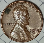 США 1 цент 1962 D, фото №2