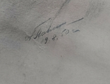 1976 р. Павлюк А.Г. Жіночий портрет(Женя Шейхет) папір на картоні олівець 50Х40 см, фото №10