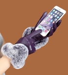 1шт - Женские утепленные перчатки р S-M-L для сенсорного экрана, фото №7