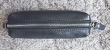 Ключниця Grande Pelle 130х30 мм глянцева шкіра чорний, фото №5