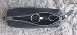 Ключниця Grande Pelle 130х30 мм глянцева шкіра чорний, фото №7